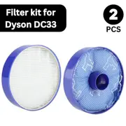 Filter kit for DYSON DC33 vacuum cleaner Hepa + Sponge filters washable