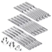 15 Pcs Metal Socket Rails Set Socket Organizer Holder 16 Clip on Rail Tool