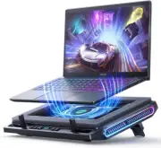 V10 Gaming Laptop Cooling Pad, RGB Laptop Cooler Stand with Powerful 4.72 Inch E