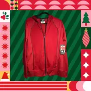 And1 Zip Front Hoodie Red Black NWT Small Mens Team Jacket