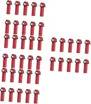 Vaguelly 20 Pcs Rc Tie Rod Ball Head Metal Stand Playset Car Mount Auto Accessories for Cars Ball Head Bracket Sphere Stand Connecting Rods Car Supplies Link Rod Joints Alloy Truck