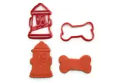 Fire Hydrant and Dog Bone cookie cutter set