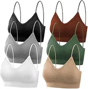 [selizo] 6 Pcs Cami Bras for Women Girls