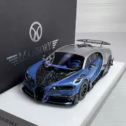 1/43 TP Bugatti Chiron Mansory Centuria în Blue / Silver Carbon Fiber 99 pcs