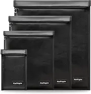 4 Pack Faraday Bags for Laptops & Phones & Car Keys,Faraday Cage for Anti-Theft Anti-Tracking, Faraday Key Fob Protector, Waterproof & Fireproof Faraday Bag, RFID Signal Blocker Bag