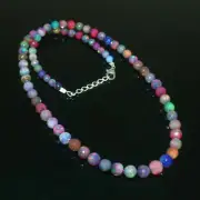 Opal Faceted Beads Round Gemstone Natural Ethiopian Necklace Ball Fire 1331