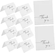 FOYTOKI 50 Sheets Wedding Party Thank You Cards Shower Party Supplies Foil Printing Greeting Cards Set