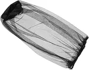 Toddmomy 4pcs Outdoor Bug Nets Professional Netting Fish Hat Mosquito Portable Netting Neck Cover for Hiking Walk Black