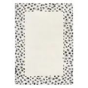 Les Nomades Leopard in Cream Grey Wool Rug
