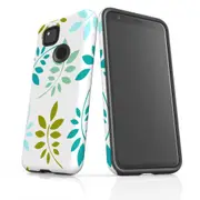 For Google Pixel 4a Case Armour Protective Cover Leaves