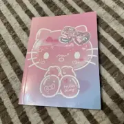 Hello Kitty 50th Anniversary Notebook Journal Diary Sketchpad Pink Blue Confetti