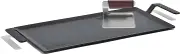 Made In Cookware - Carbon Steel Griddle + Grill Press - (Like Cast Iron, but Better) - Professional Cookware - Crafted in Sweden - Induction Compatible