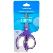 Studymate Soft Grip Scissors 135mm Purple