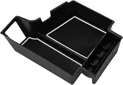 GUERBEIS Car Insert Front Center Storage Box,Fit For Volvo, XC60 S90 V90CC XC90 Armrest Box Storage Tidying Console Organizer Tray Box Vehicle Console storage box unit