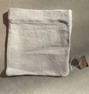 Crate & Barrel Cream Cotton And Jute Zip Pouches by Embellish
