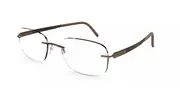 Silhouette Blend 5555 6040 Men's Glasses Brown Size 54 - Private Health Rebate - Blue Light Block Available