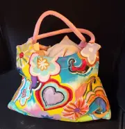 Kismet Summer Boho Large Tote Bag Purse Beach Bag Colors Sequins NEW