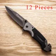 12 Pieces Browning Folding Knife Outdoor Camping Hunting Survival Camping Knife