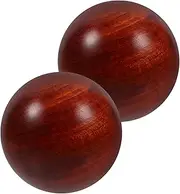 Gatuida Wooden Hand Exercise Balls Durable Muscle Stretch Balls for Finger Massage Dexterity Improvement Family and Elders
