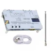 White Analog TV Signal Transmitter Home Analog TV Transmitter w/ OLED Screen