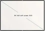 Projection Screens 60 72 84 100 120 150 Inch Projector Screen 16:9 HD Portable Home Cinema for Indoor Outdoor Projection Screen(84 inch)