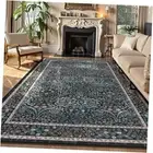 Floral Washable Rugs 8x10, Soft 8x10 Area Rugs for Living Room Bedroom, Boho