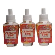 x3 Bath & Body Works * CLEMENTINE SHERBERT * Wallflower Plug In Bulb Refills
