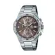 【CASIO EDIFICE】經典時尚八角運動鋼帶腕錶-質感棕/EFV-640D-5AV/台灣總代理公司貨享一年保固