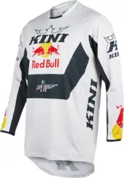 Kini Red Bull 2.0 Motocross Jersey, black-white-red, Size M for Men Black White Red