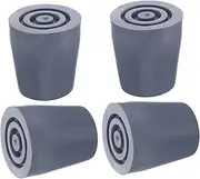 4pcs Bath Chair Leg Covers Floor Protectors for Furniture Walking Stick Chair Leg Floor Protectors Walking Cane Accessories Furniture Feet Protectors Chair Leg Pads Rubber Grey