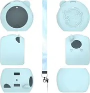 Silicone Case for TakaraTomy Punirunes Puni Protective Cover with Lanyard(Blue)