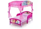 Delta Children Canopy Toddler Bed, Disney Princess Pink Kids Furniture