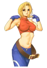 0819 Blue Mary Waifu Sticker, Waterproof, Laminated, SNK, Fatal Fury