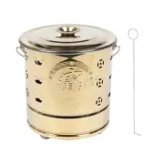 Scrubber Automatic Bin Stainless Steel Burning Paper Bucket Practical