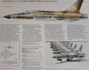Republic F-105 F105 Thunderchief Picture Out of Print Aircraft Sheet Wall Art