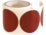 NEW BUYERS 3 INCH RED ROUND DOT STICK-ON REFLECTORS - 100 PER ROLL 5623000