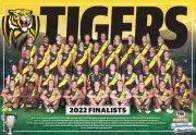 Richmond tigers team Poster, FREE POST AFL football,premiers cats, pies Book