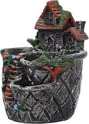 1Pc Creative House Shaped Succulent Container Decorative Plant Pot for Home Unique Ornament with Workmanship Stylish Design