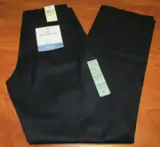 NEW DOCKERS MENS BEST PRESSED STRAIGHT FIT BLACK STRETCH KHAKI PANTS 30X32