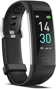 ENGERWALL Fitness Tracker with Step/Distance/Calories Counter, Activity Tracker with Heart Rate Monitor, Slim Style Watch IP68 Waterproof, Sleep Monitor Tracker, Pedometer Watch for Women Men Kids