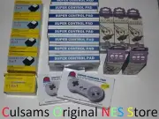 10 NEW SUPER NINTENDO SNES CONTROLLERS, 5 AC ADAPTER, 5 AV CABLES WHOLESALE LOT