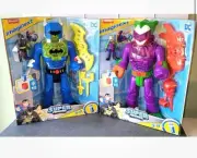 DC Super Friends Imaginext BATMAN INSIDER & EXO SUIT JOKER & LAFF BOT Mech Set 2