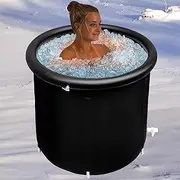 Ice Bath Tub Portable Ice Plunge Bath Tub, 85x75cm Foldable Cold Tub Outdoor,Recovery Ice Bath Tub for Adults,Long-Lasting Insulated Cold Bath Tub Outdoor Large Size