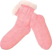 [Yardenfun] Warm Floor Socks Pool Shoes Ladies Slipper Socks Sliders Woman Women Winter Socks Fur Foot Cute Ankle Guest Warm Winter Socks for Women Thermal Warm Socks Black Polyester