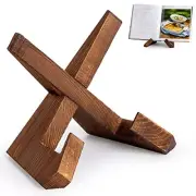 Cookbook Stand Wooden Recipe Book Holder Cook Book Stand for Kitchen Counte