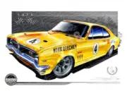 Racing Legends 1970 NORM BEECHEY HT GTS 350 MONARO A3 FRAMED PRINT (RL04)