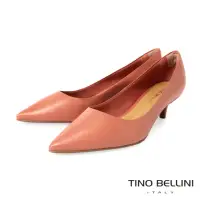 在飛比找momo購物網優惠-【TINO BELLINI 貝里尼】巴西進口牛皮素面尖頭中低