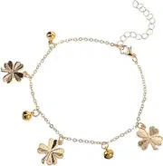 TINEASUR Irish Day Anklet Decoration Jewelry Anklets Delicate Anklet Bracelets Anklet Bracelets for Women Adjustable Decor Decorative Anklet Women Decor Women Anklet Decor Alloy Golden