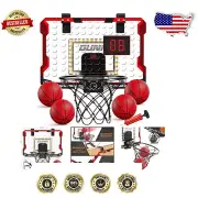 Dunking Fun: Mini Basketball Hoop with Electronic Scoreboard for Kids Ages 3-12