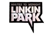 Linkin Park Minutes To Midnight Woven Iron On Patch (Black/White) (One Size)